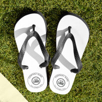 Custom Company Logo And Slogan With Promotional Flip Flops