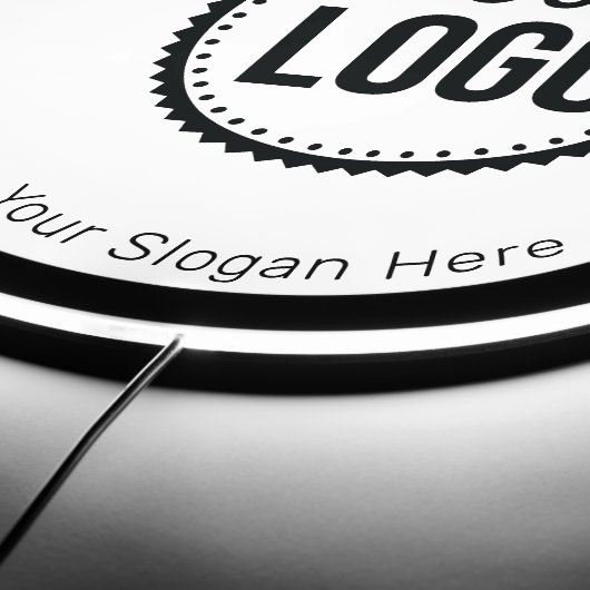 Custom Company Logo And Slogan With Promotional LED Sign (Edge)