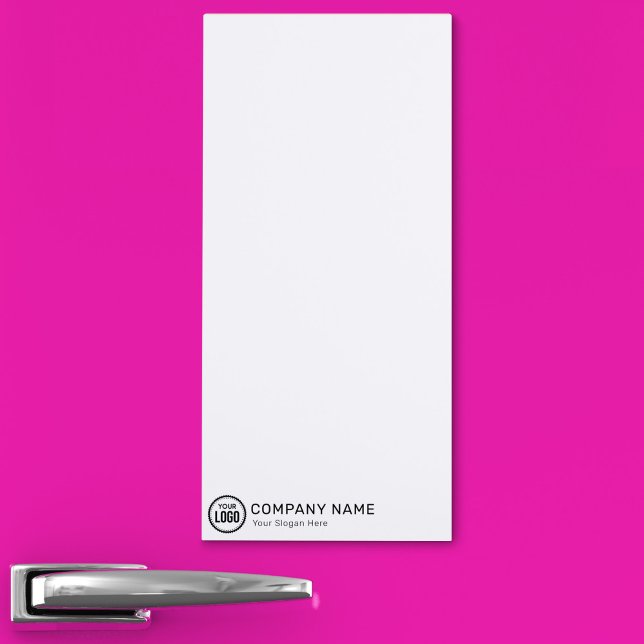 Custom Company Logo And Slogan With Promotional Magnetic Notepad (Creator Uploaded)