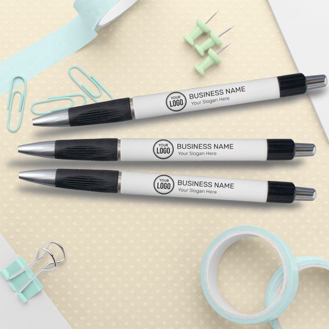 Custom Company Logo And Slogan With Promotional Pen (Creator Uploaded)