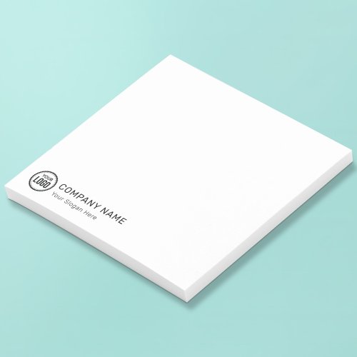 Custom Company Logo And Slogan With Promotional Post_it Notes