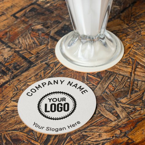 Custom Company Logo And Slogan With Promotional Round Paper Coaster