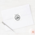 Custom Company Logo And Slogan With Promotional Square Sticker | Zazzle
