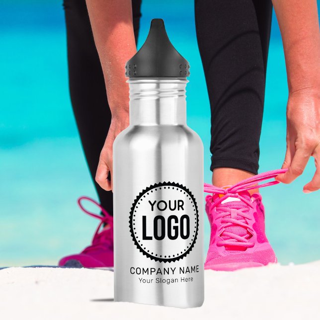 Custom Company Logo And Slogan With Promotional Stainless Steel Water Bottle (Creator Uploaded)