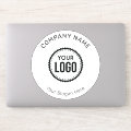 Custom Company Logo And Slogan With Promotional Sticker | Zazzle
