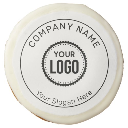 Custom Company Logo And Slogan With Promotional Sugar Cookie