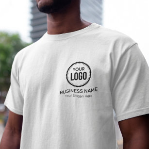 Custom Company Logo And Slogan With Promotional T-Shirt