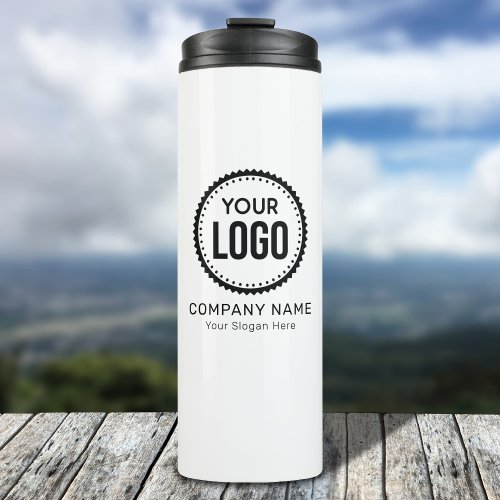 Custom Company Logo And Slogan With Promotional Thermal Tumbler