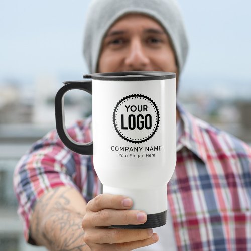 Custom Company Logo And Slogan With Promotional Travel Mug