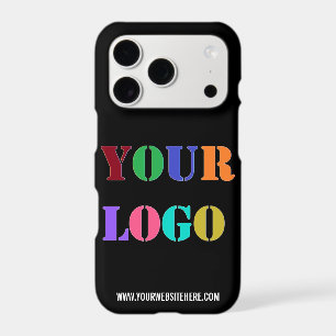 Custom Company Logo and Text Branded iPhone Case
