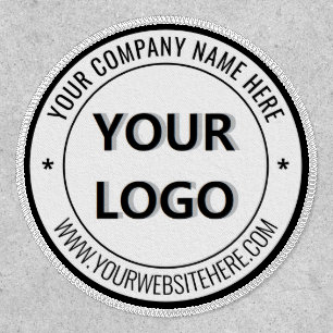 Custom Company Logo and Text Branded Patch Example