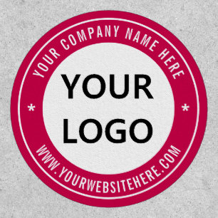 Custom Company Logo and Text Branded Patch Example