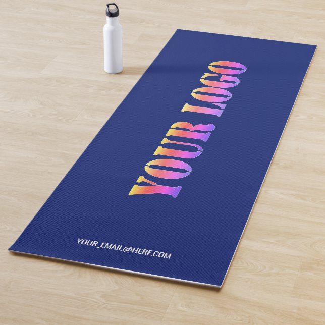 Custom Company Logo and Text Branded Yoga Mat (In Situ)