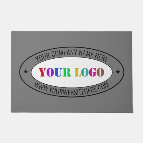 Custom Company Logo and Text Business Doormat