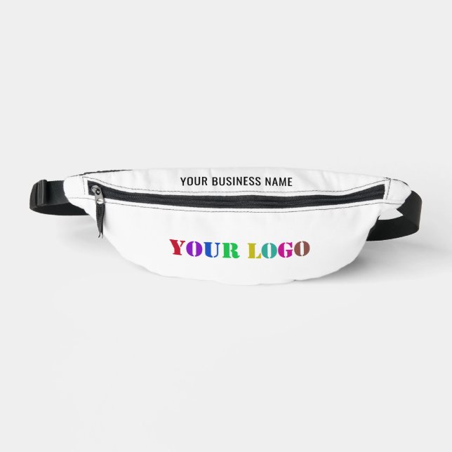 Custom Company Logo and Text Business Fanny Pack (Front)