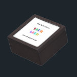 Custom Company Logo and Text Business Gift Box<br><div class="desc">Custom Colors and Fonts - Personalized Gift Boxes with Your Company Logo and Text Promotional Business Gift Box - Add Your Logo / Image or QR Code - Photo and Text / Information / more - Resize and move elements with Customization tool. Choose fonts / size / colors ! Please...</div>