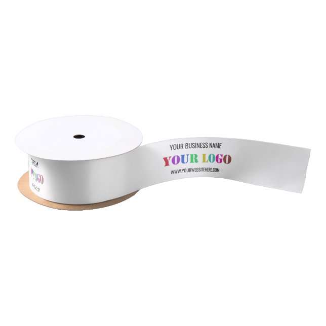 Custom Company Logo and Text Business Gift Ribbon (Spool)