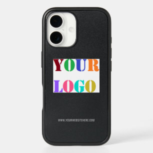 Custom Company Logo and Text Business iPhone Case
