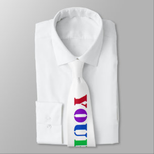 Custom Company Logo and Text Business Neck Tie