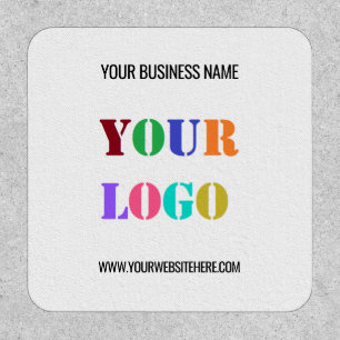 Custom Company Logo and Text Business Patch