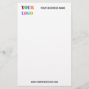 Custom Company Logo and Text Business Stationery
