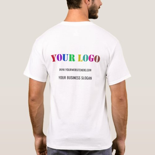 Custom Company Logo and Text Business T_Shirt