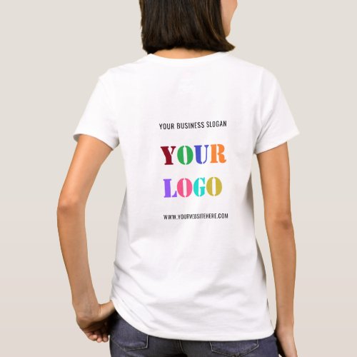 Custom Company Logo and Text Business T_Shirt