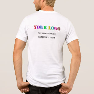 Custom Company Logo and Text Business Template Tri-Blend Shirt