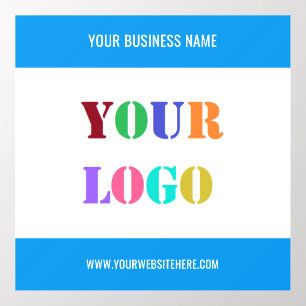 Custom Company Logo and Text Business Wall Decal