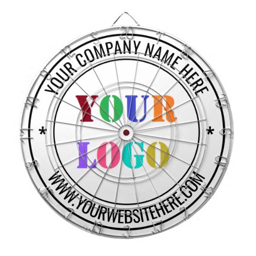 Custom Company Logo and Text Dart Board Gift