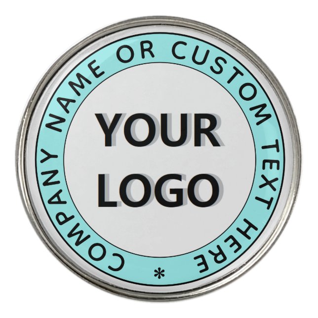 Custom Company Logo and Text Golf Ball Marker (Front)