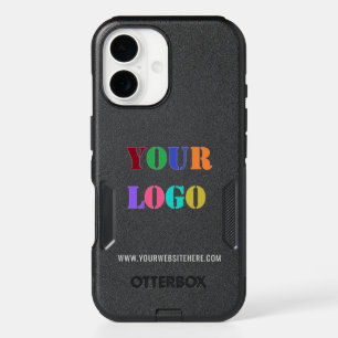 Custom Company Logo and Text iPhone Case Template