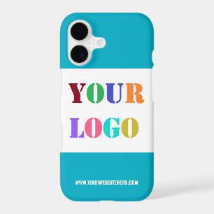 Custom Company Logo and Text iPhone Case Template