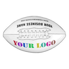 Custom Company Logo and Text Name Football