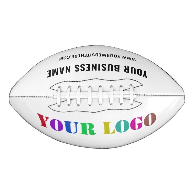 Custom Company Logo and Text Name Football (Front)