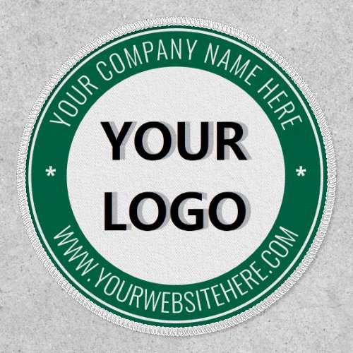 Custom Company Logo and Text Patch Choose Colors