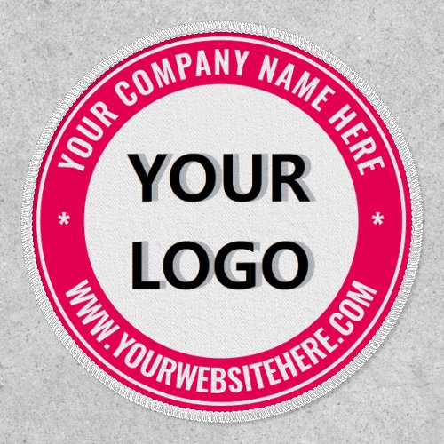 Custom Company Logo and Text Patch _ Your Colors