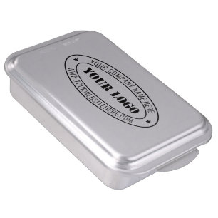 Custom Company Logo and Text Personalized Cake Pan