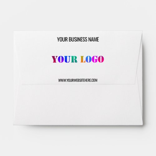 Custom Company Logo and Text Personalized Envelope