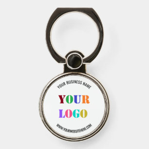 Custom Company Logo and Text Phone Ring Stand Gift