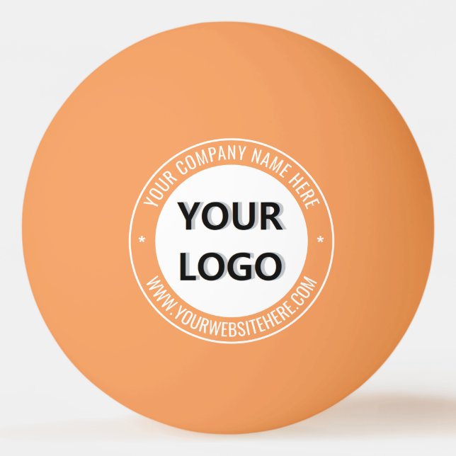 Custom Company Logo and Text Ping Pong Balls (Front)