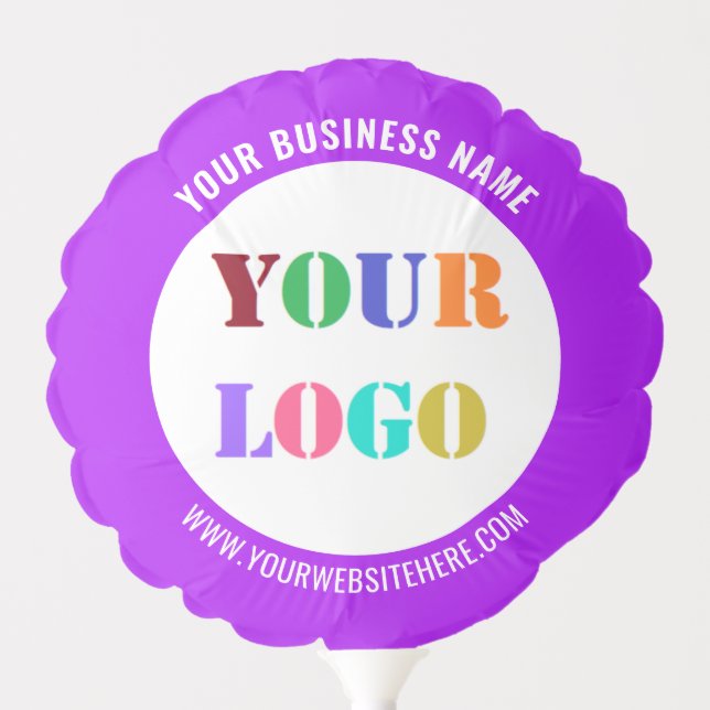 Custom Company Logo and Text Promotional Balloon (Front)