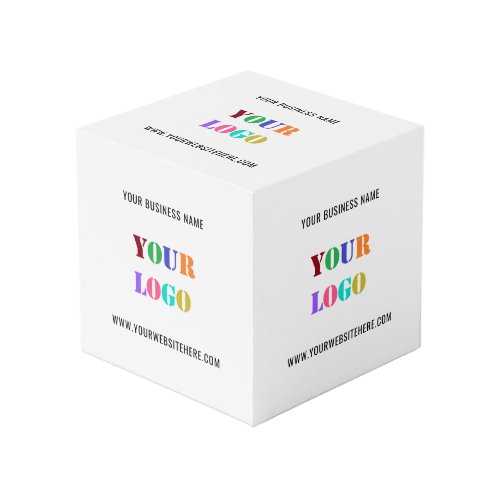 Custom Company Logo and Text Promotional Cube