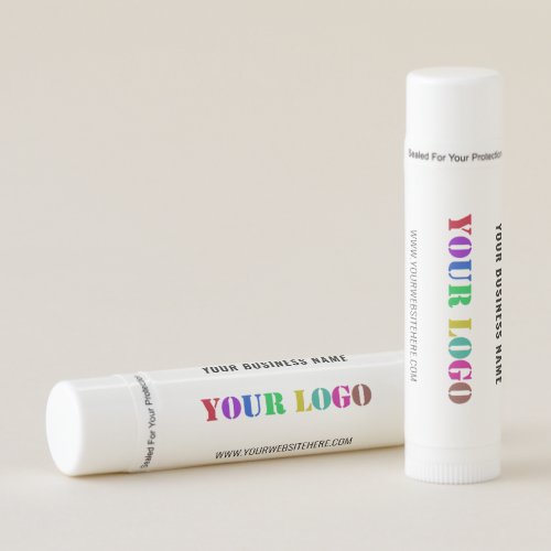 Custom Company Logo and Text Promotional Lip Balm