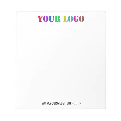 Custom Company Logo and Text Promotional Notepad