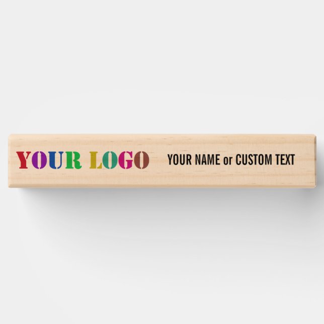 Custom Company Logo and Text Topple Tower Game (Back)