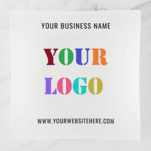 Custom Company Logo and Text Trinket Tray Template