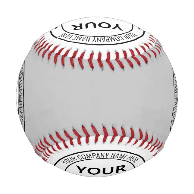 Custom Company Logo and Text Your Baseball Gift (Front)