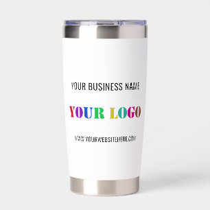 Custom Company Logo and Text Your Business Insulated Tumbler