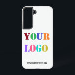 Custom Company Logo and Text Your Business Samsung Galaxy S22 Case<br><div class="desc">Custom Colors and Fonts - Personalized iPhone Cases or Samsung Galaxy Cases with Your Logo or Photo - QR Code / and Website or Custom Text Personalized Phone Cases / Gift - Add Your Logo - Image - Photo or QR Code / and Website - Custom Text - Info /...</div>